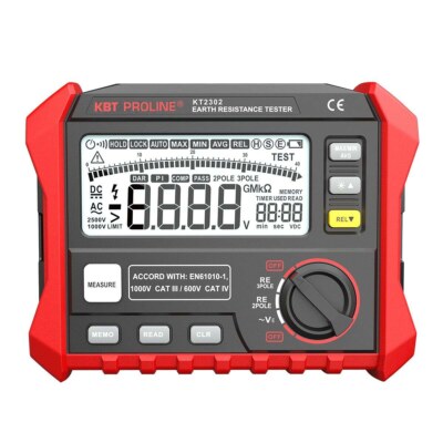 KT 2302 серия PROLINE Измеритель сопротивления заземления цифровой